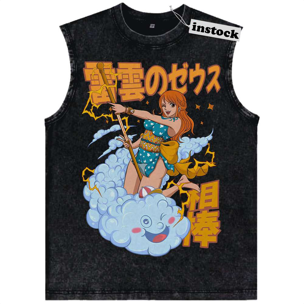 Nami Tank Top, One Piece Tank Top, Anime Tank Top, Vintage Tank Top