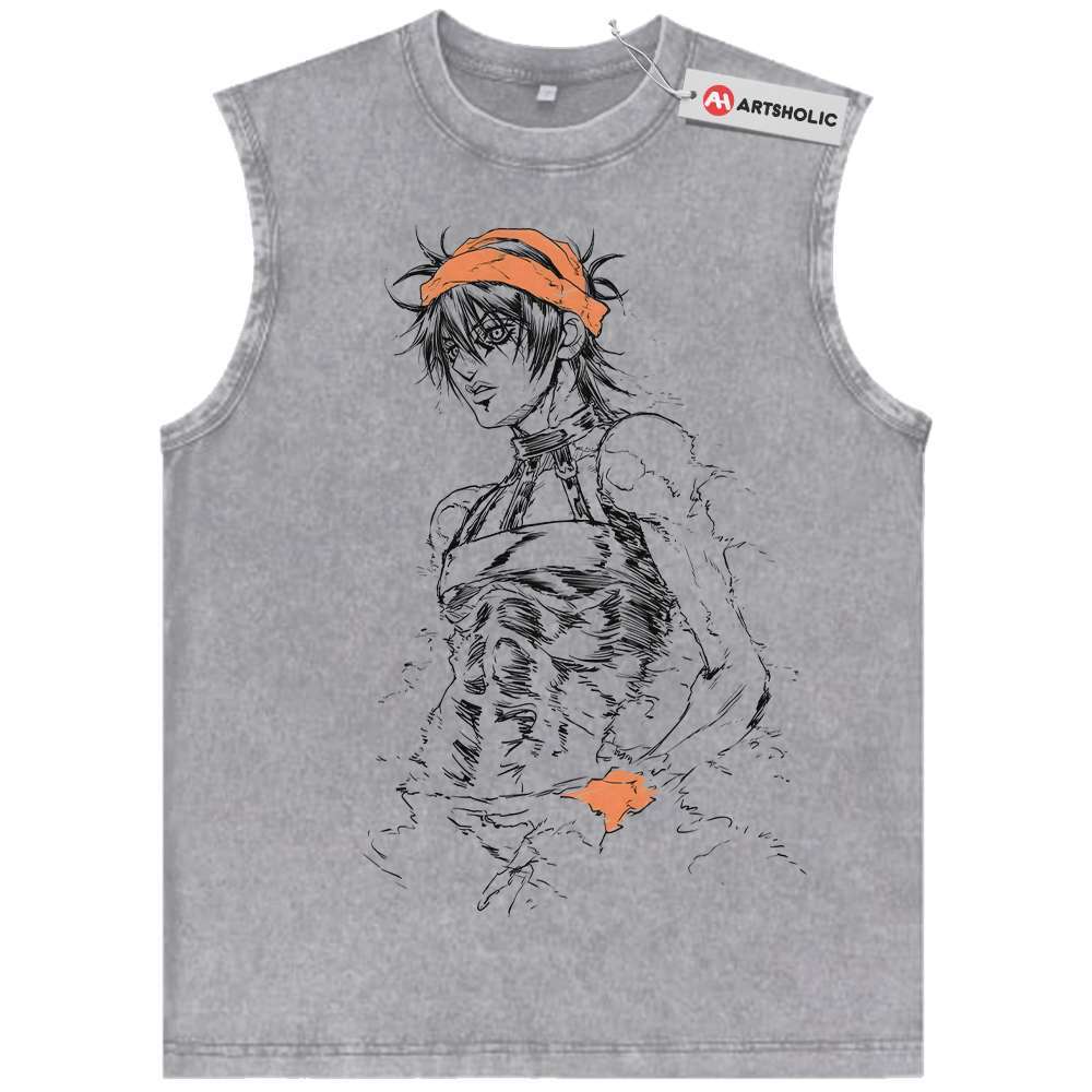 Alternative view of Narancia Ghirga Tank Top, JoJo's Bizarre Adventure Tank Top, Anime Tank Top, Vintage Tank Top