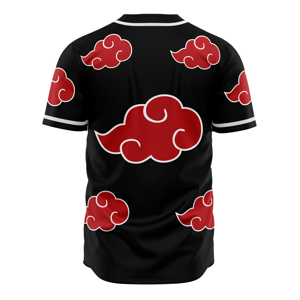 Alternative view of Naruto Akatsuki Custom Baseball Jersey - Otaku Hall