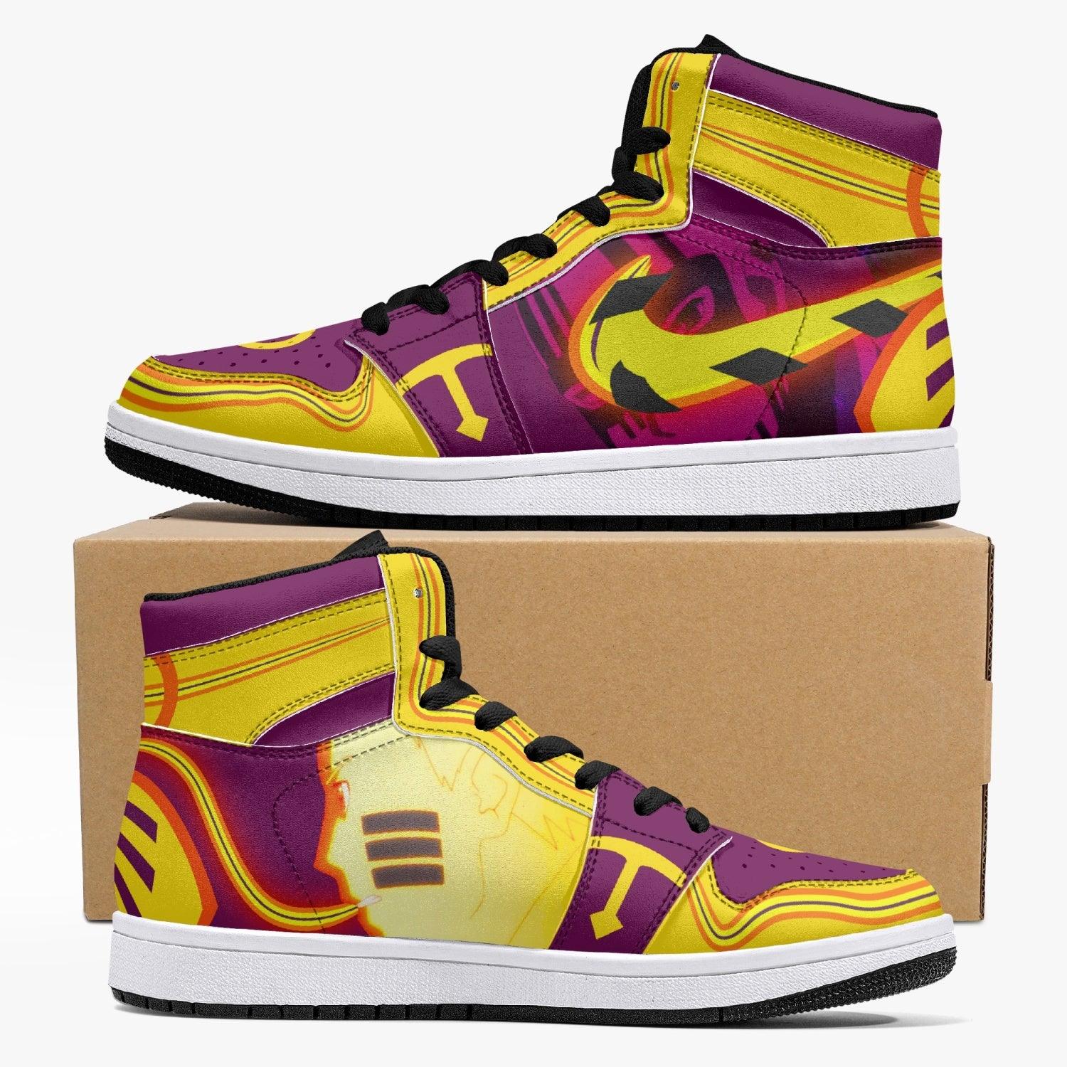 Naruto Jigen Boruto Custom Sneaker Mid 1 Basketball Shoes - Otaku Hall
