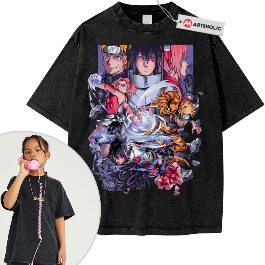 Alternative view of Naruto Shirt For Kids, Anime Shirt For Kids, Vintage T-Shirt For Kids