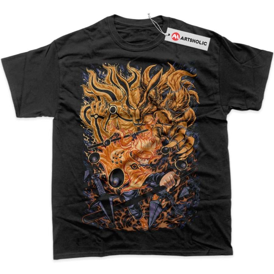 Alternative view of Naruto Shirt, Kurama Shirt, Anime Shirt, Graphic T-Shirt