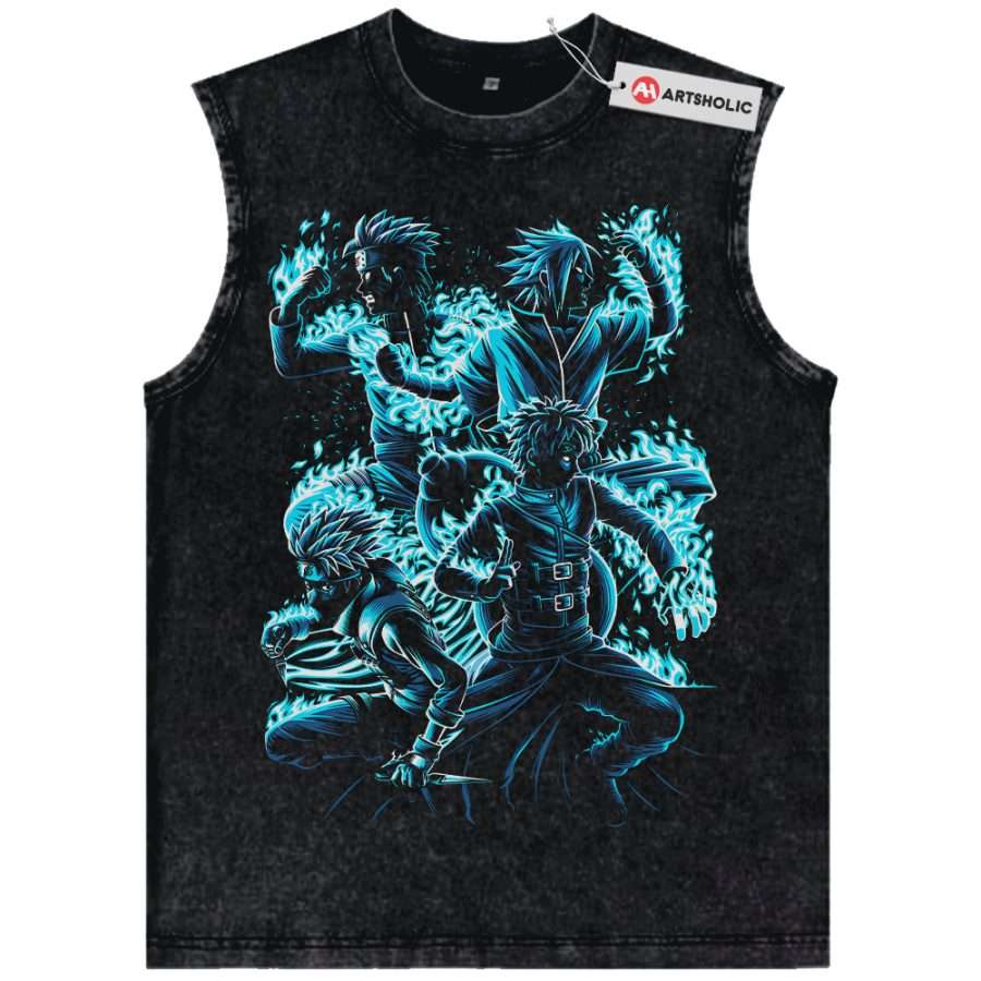 Alternative view of Naruto Tank Top, Anime Tank Top, Vintage Tank Top