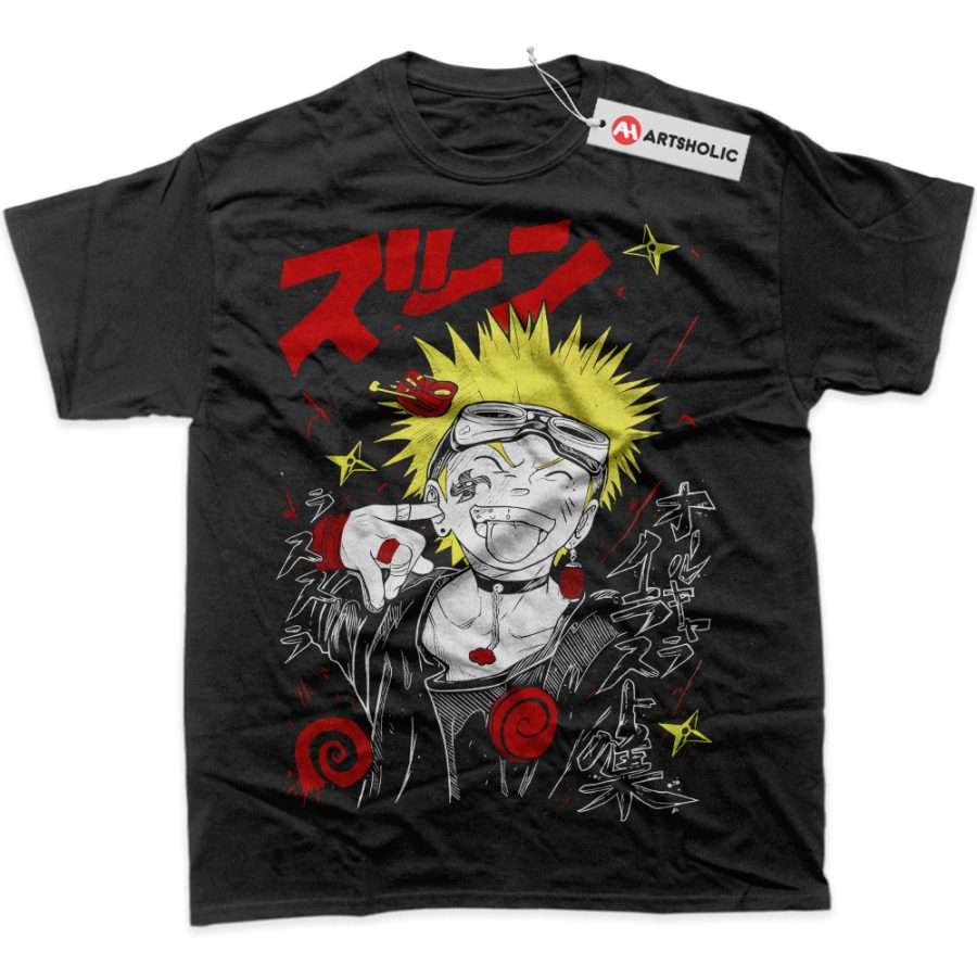 Alternative view of Naruto Uzumaki, Anime Shirt, Graphic Tee