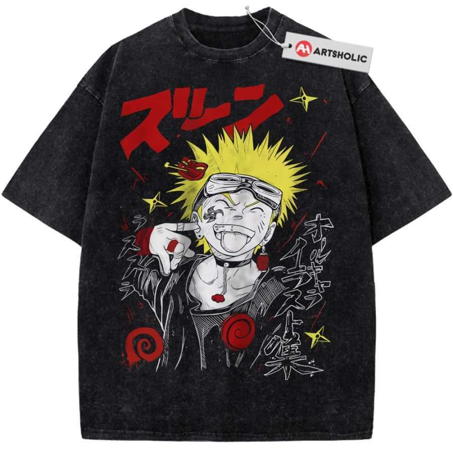 Alternative view of Naruto Uzumaki, Anime Shirt, Vintage Tee