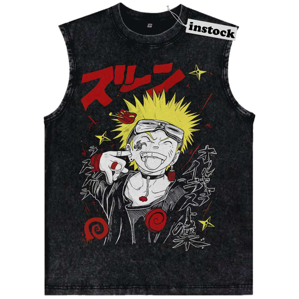 Naruto Uzumaki, Anime Tank Top, Vintage Tank Top
