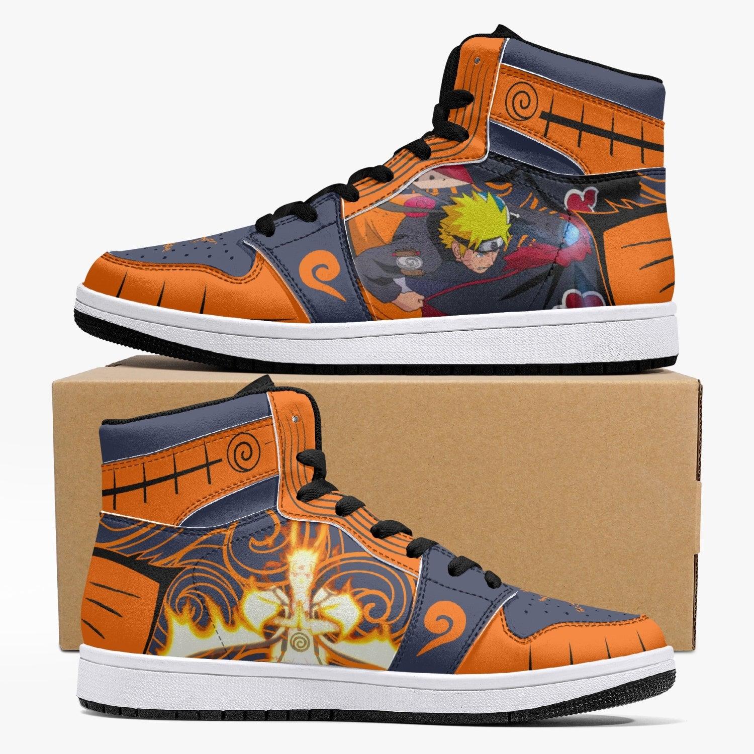 Naruto Uzumaki Naruto Custom Sneaker Mid 1 Basketball Shoes - Otaku Hall