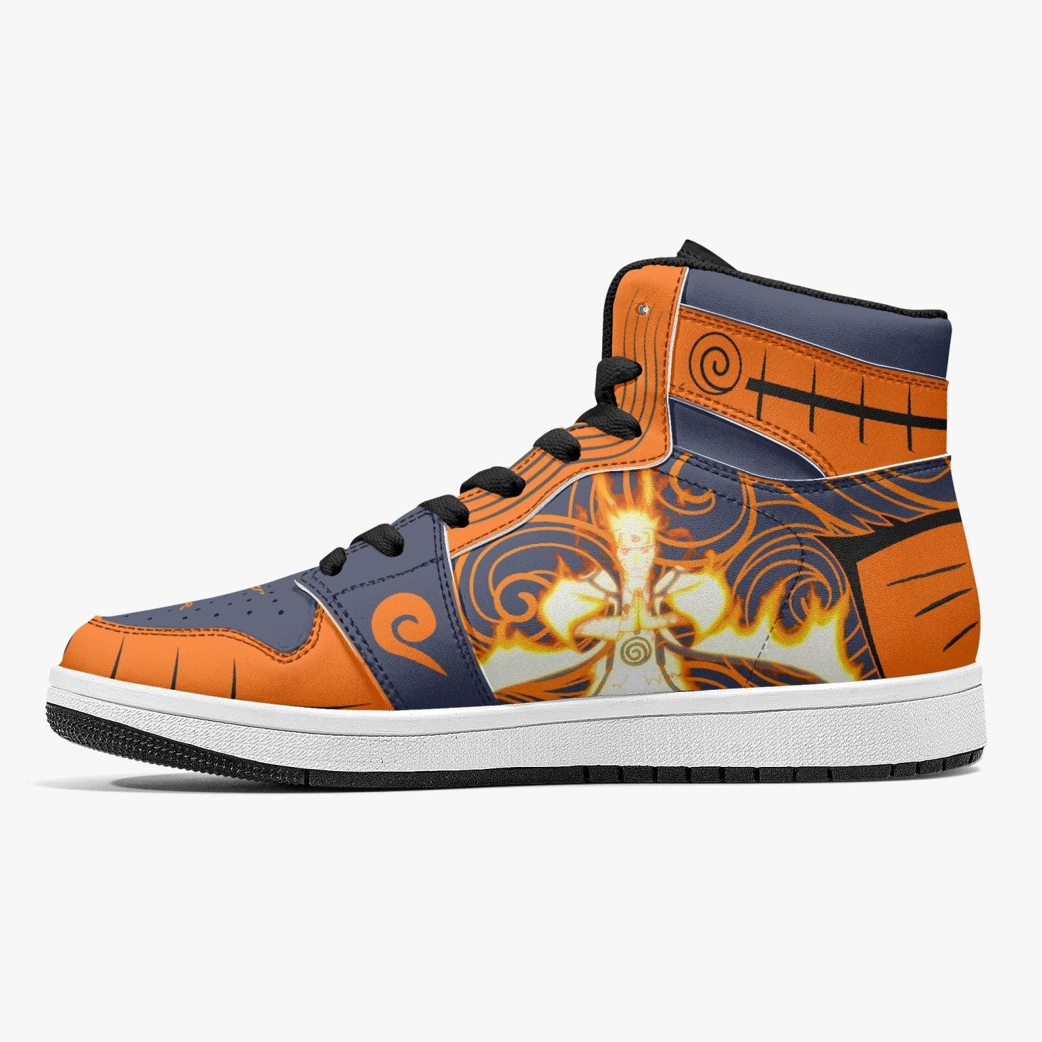 Alternative view of Naruto Uzumaki Naruto Custom Sneaker Mid 1 Basketball Shoes - Otaku Hall