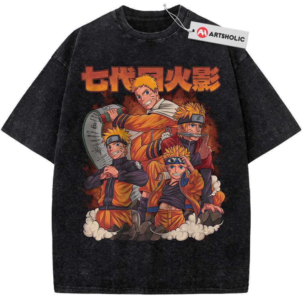 Alternative view of Naruto Uzumaki Shirt, Anime Shirt, Vintage T-Shirt