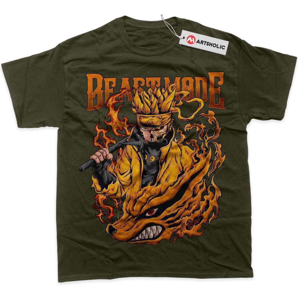 Alternative view of Naruto Uzumaki Shirt, Kurama Shirt, Anime Shirt, graphic Tee