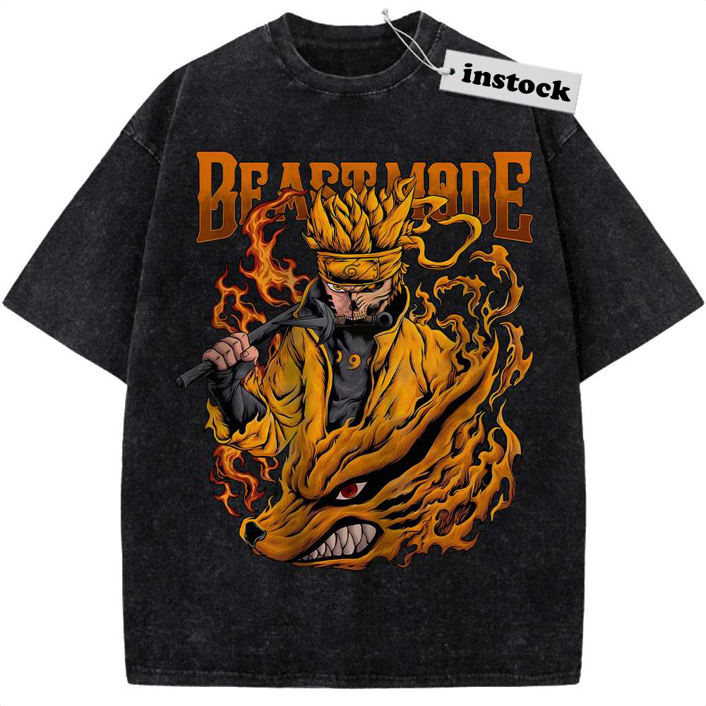Naruto Uzumaki Shirt, Kurama Shirt, Anime Shirt, Vintage Tee
