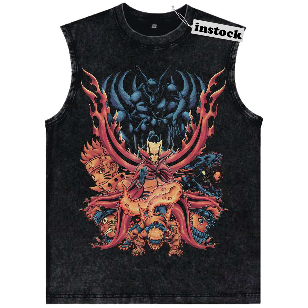 Naruto Uzumaki Tank Top, Anime Tank Top, Vintage Tank Top