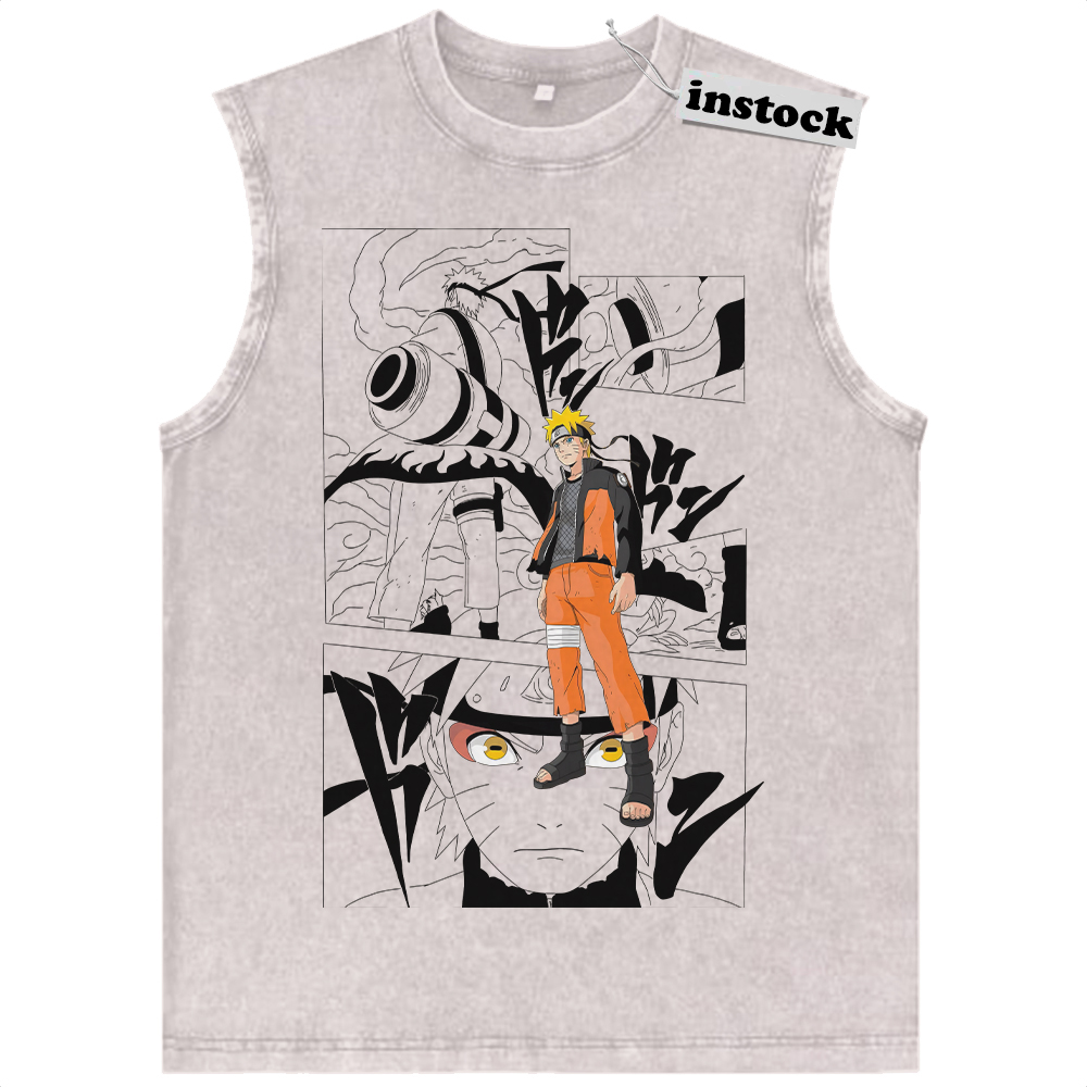 Naruto Uzumaki Tank Top, Naruto: Shippuden Tank Top, Anime Tank Top, Vintage Tank Top