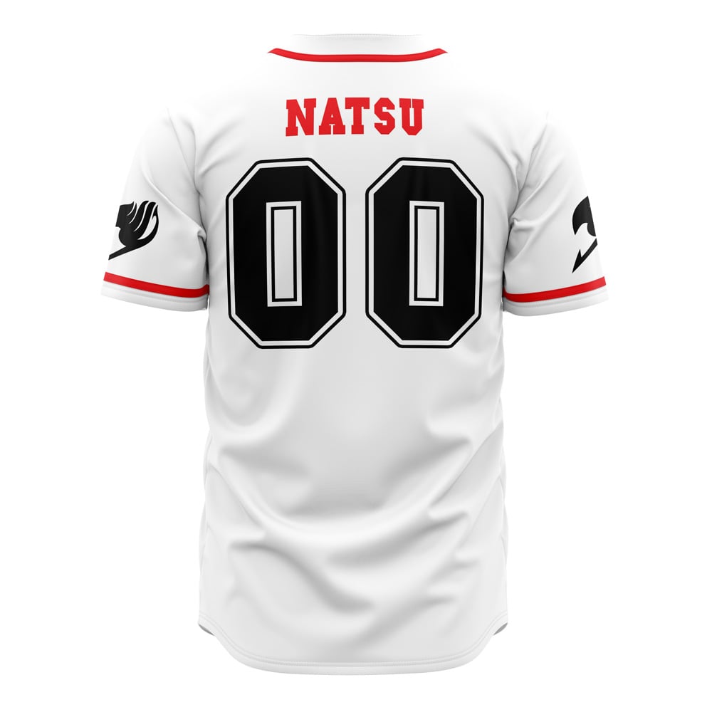 Alternative view of Natsu Dragneel Fairy Tail Baseball Jersey