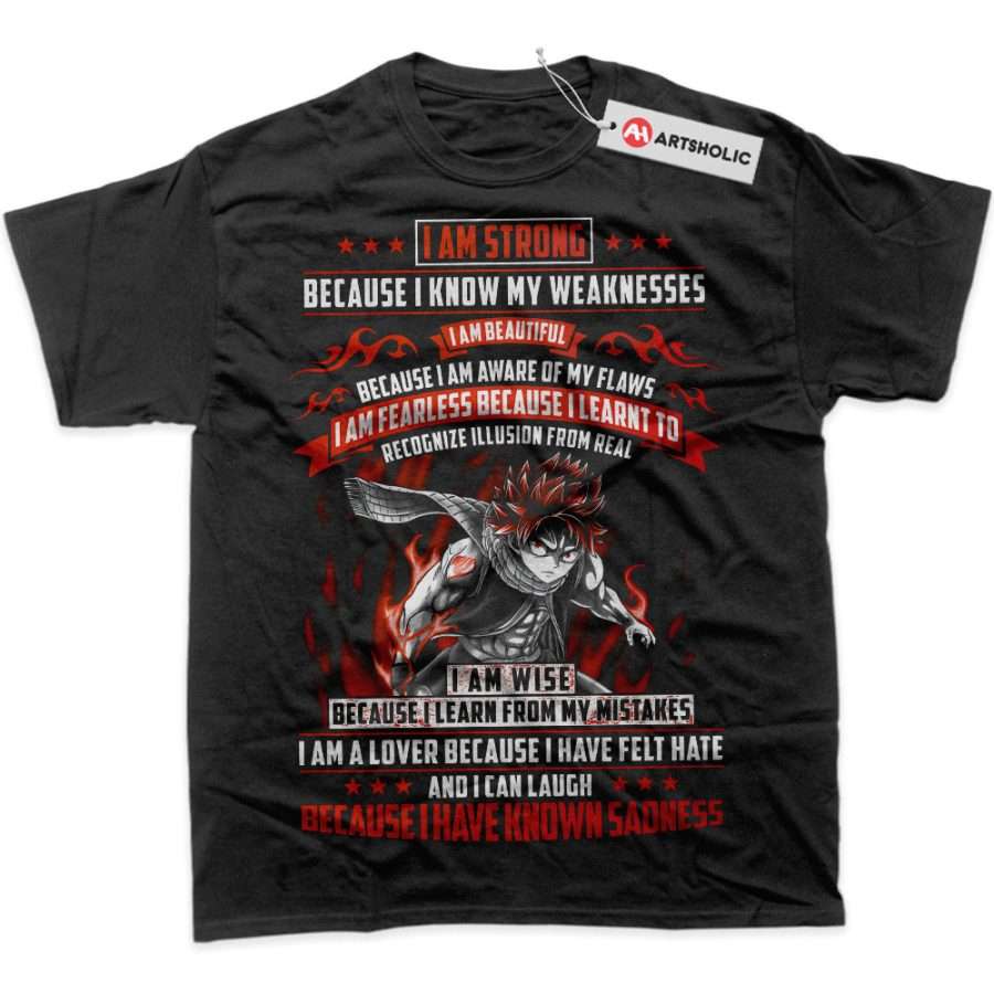 Alternative view of Natsu Dragneel Shirt, Fairy Tail Shirt, Anime Shirt, Graphic T-Shirt