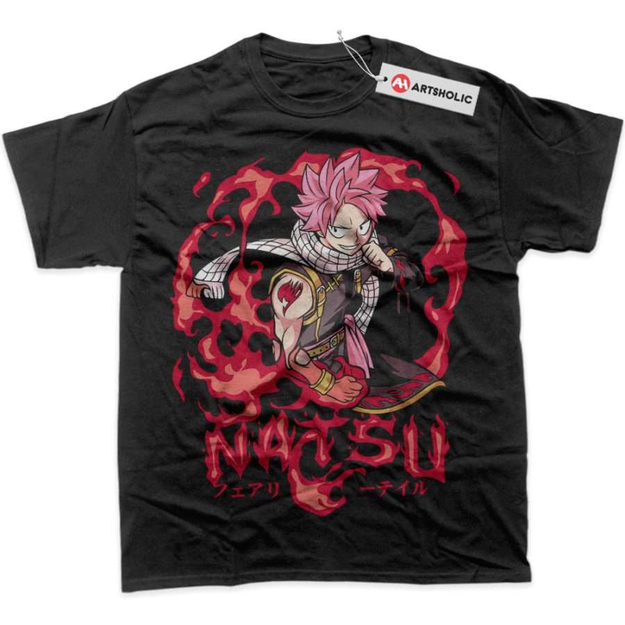 Alternative view of Natsu Dragneel Shirt, Fairy Tail Shirt, Anime Shirt, Graphic Tee