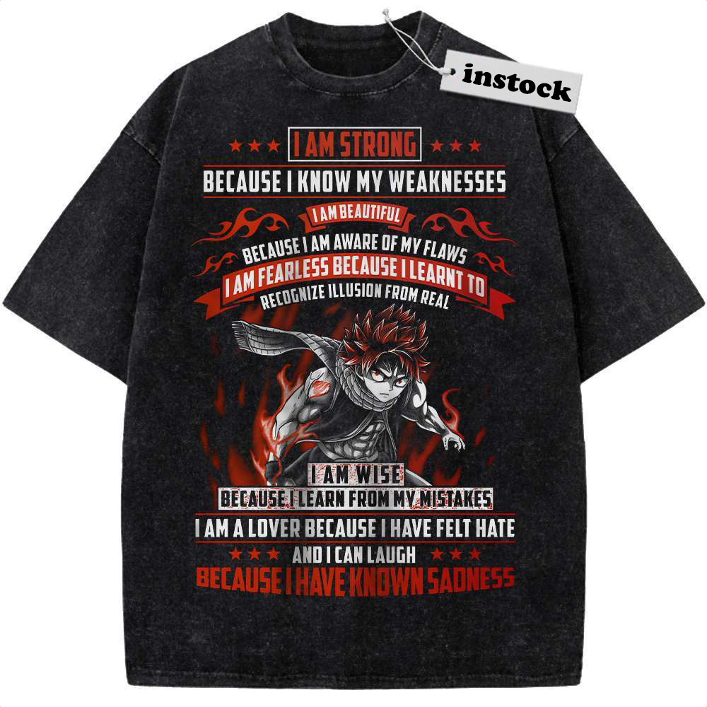 Natsu Dragneel Shirt, Fairy Tail Shirt, Anime Shirt, Vintage T-Shirt