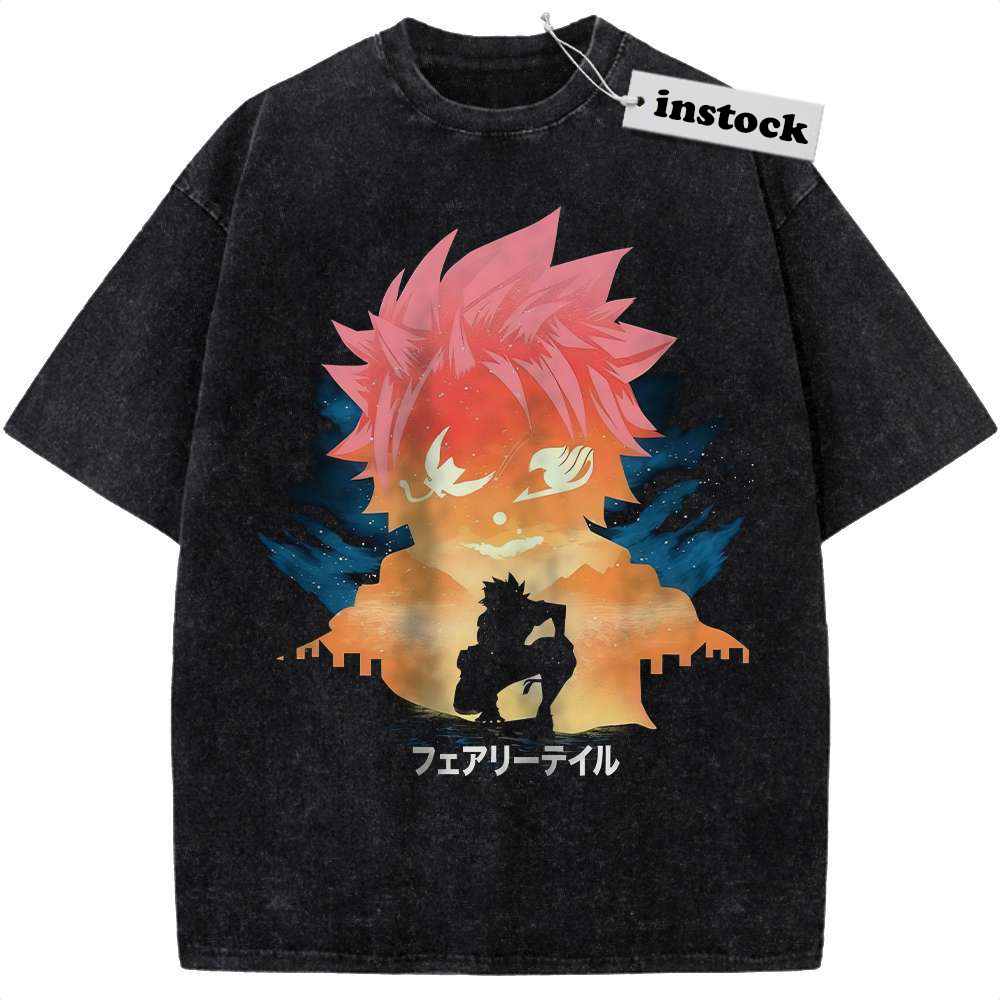 Natsu Dragneel Shirt, Fairy Tail Shirt, Anime Shirt, Vintage T-Shirt