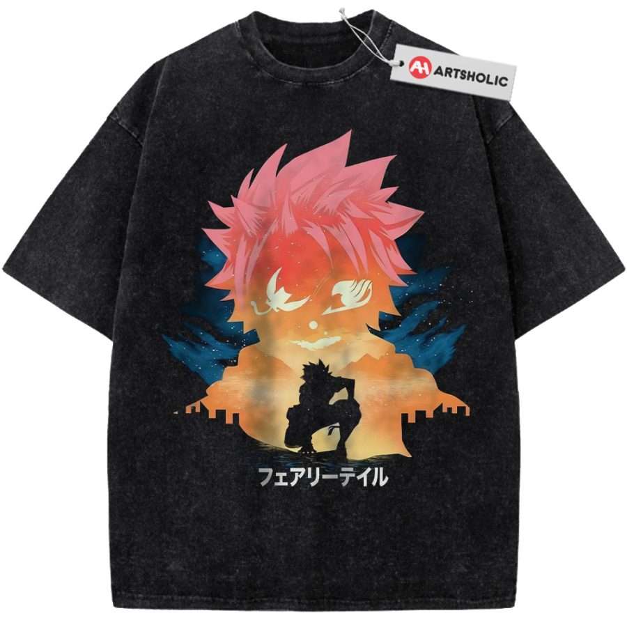 Alternative view of Natsu Dragneel Shirt, Fairy Tail Shirt, Anime Shirt, Vintage T-Shirt