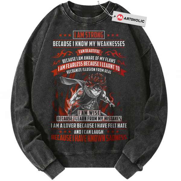 Natsu Dragneel Sweatshirt, Fairy Tail Sweatshirt, Anime Sweatshirt, Vintage Sweatshirt