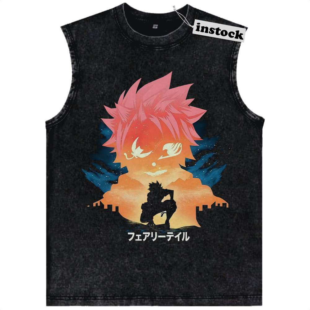 Natsu Dragneel Tank Top, Fairy Tail Tank Top, Anime Tank Top, Vintage Tank Top