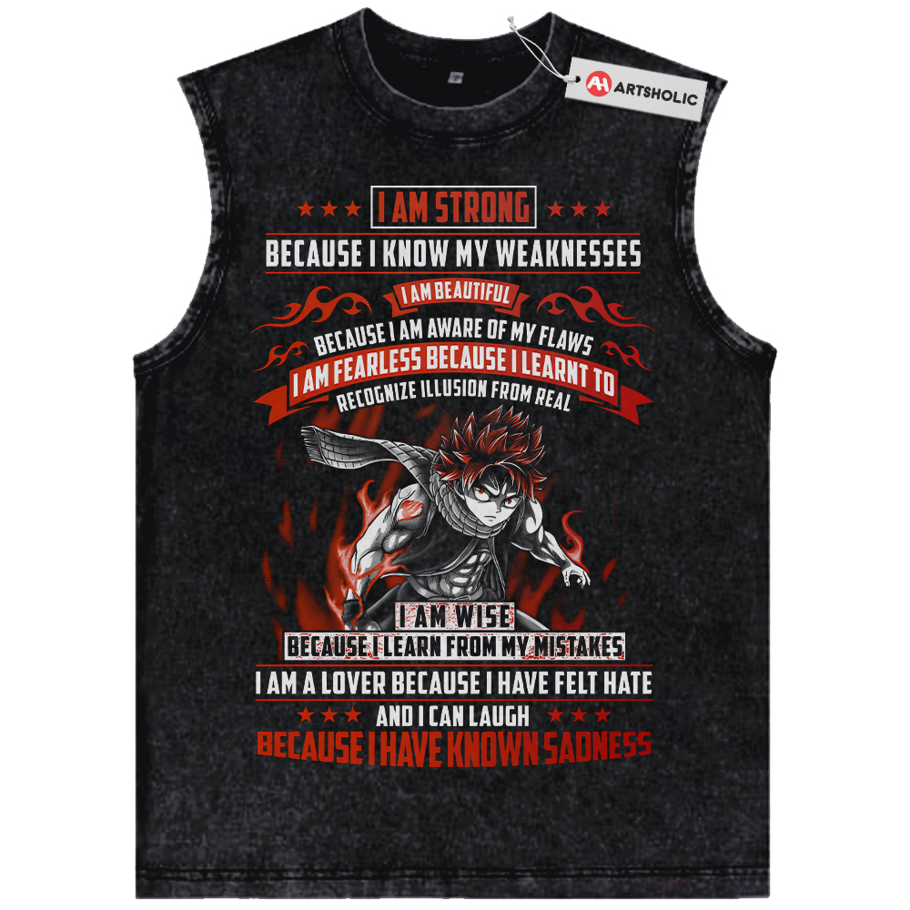 Natsu Dragneel Tank Top, Fairy Tail Tank Top, Anime Tank Top, Vintage Tank Top