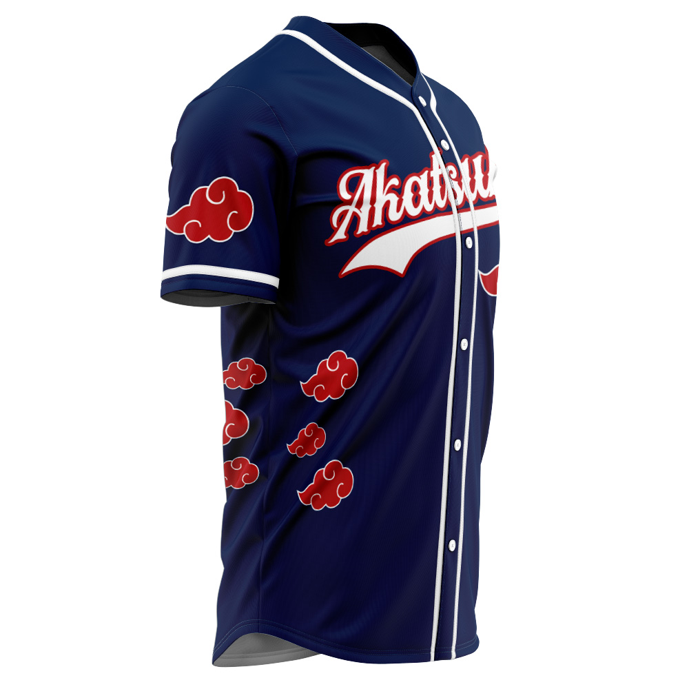 Alternative view of Navy Blue Akatsuki Uchiha Shippuden Baseball Jersey