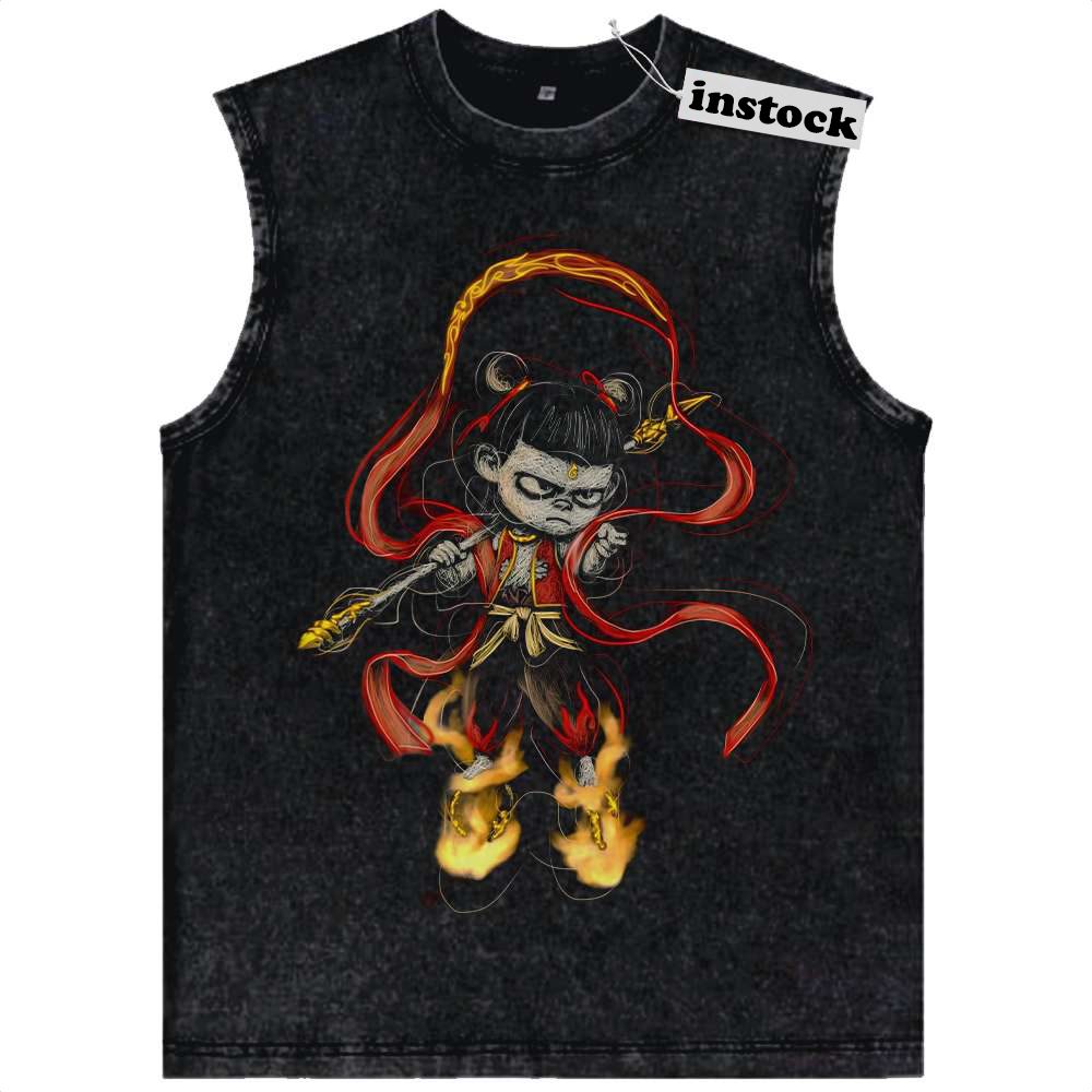 Ne Zha Tank Top, Animated Tank Top, Vintage Tank Top