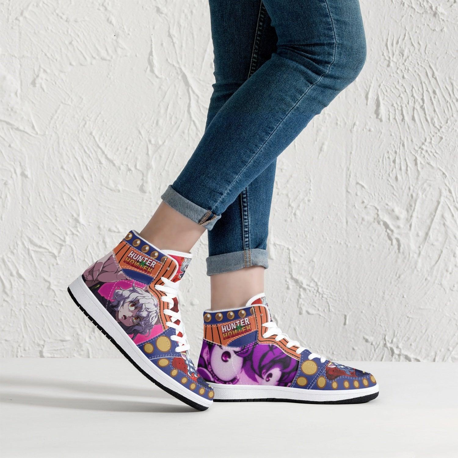 Alternative view of Neferpitou Hunter X Hunter Custom Sneaker Mid 1 Basketball Shoes - Otaku Hall
