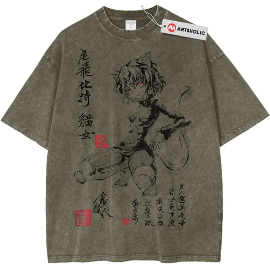 Alternative view of Neferpitou Shirt, Hunter x Hunter Shirt, HxH Shirt, Anime Shirt, Vintage T-Shirt