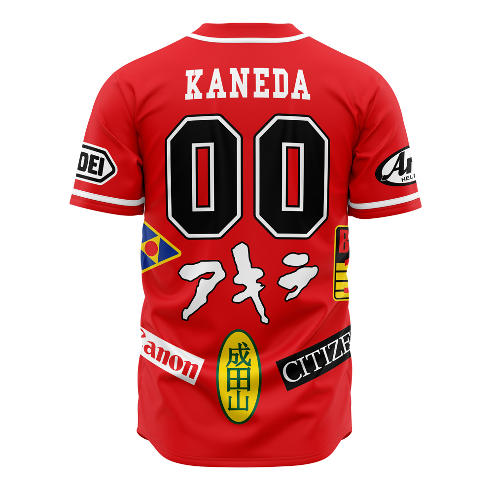 Alternative view of Neo Tokyo Akira Custom Baseball Jersey - Otaku Hall