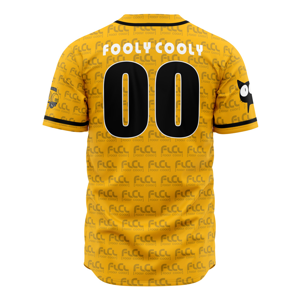 Alternative view of Neon FLCL Custom Baseball Jersey