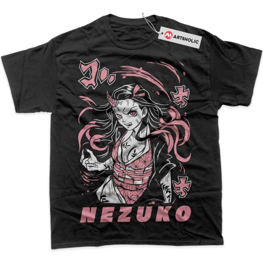 Alternative view of Nezuko Kamado Shirt, Demon Slayer Shirt, Anime Shirt, Graphic T-Shirt