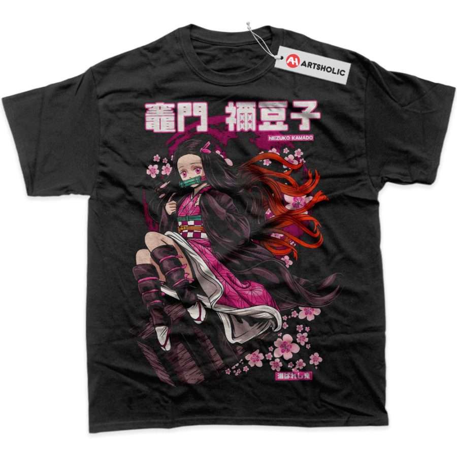 Alternative view of Nezuko Kamado Shirt, Demon Slayer Shirt, Anime Shirt, Graphic Tee