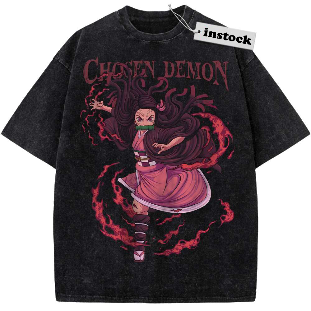 Nezuko Kamado Shirt, Demon Slayer Shirt, Anime Shirt, Vintage T-Shirt