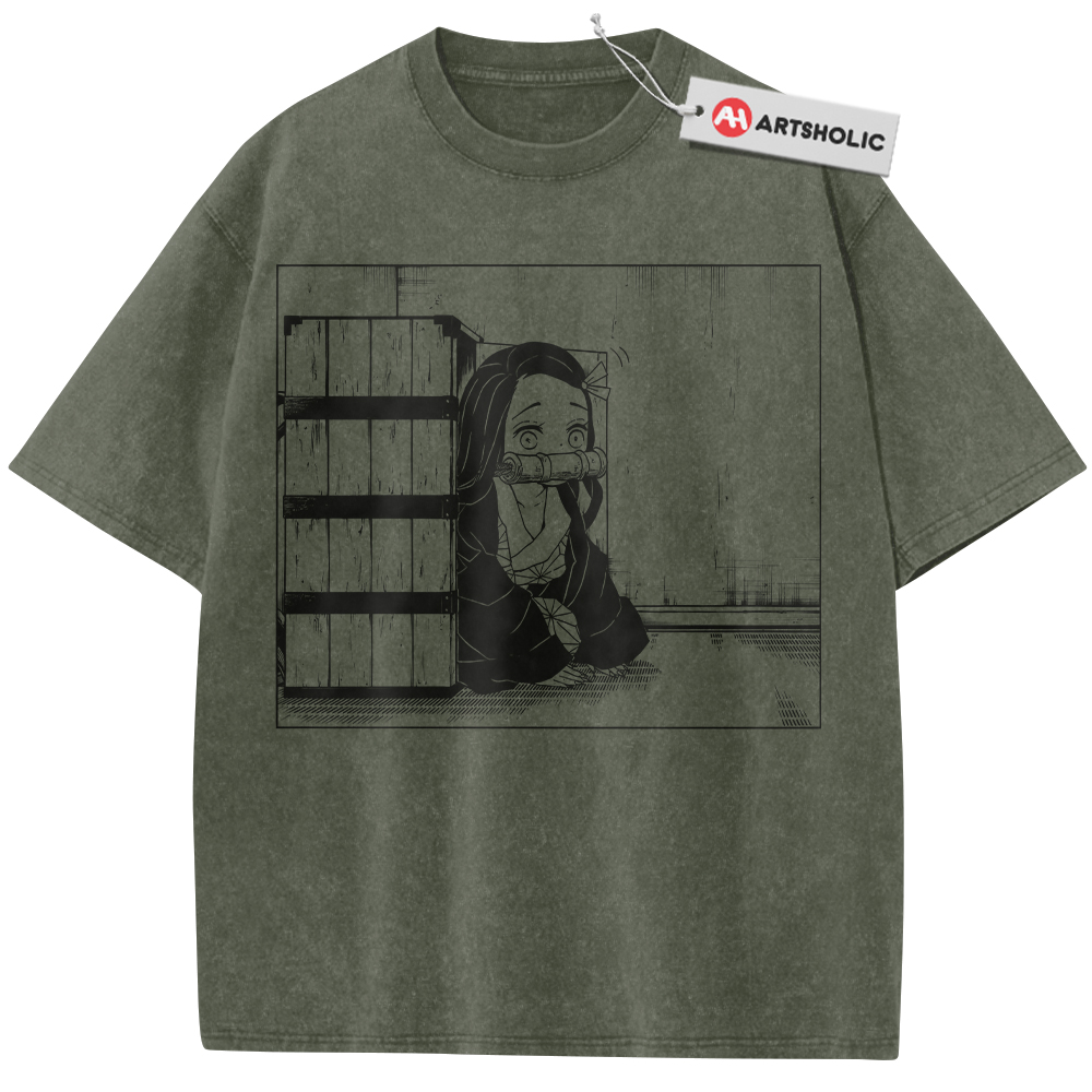 Alternative view of Nezuko Kamado Shirt, Demon Slayer Shirt, Anime Shirt, Vintage T-Shirt