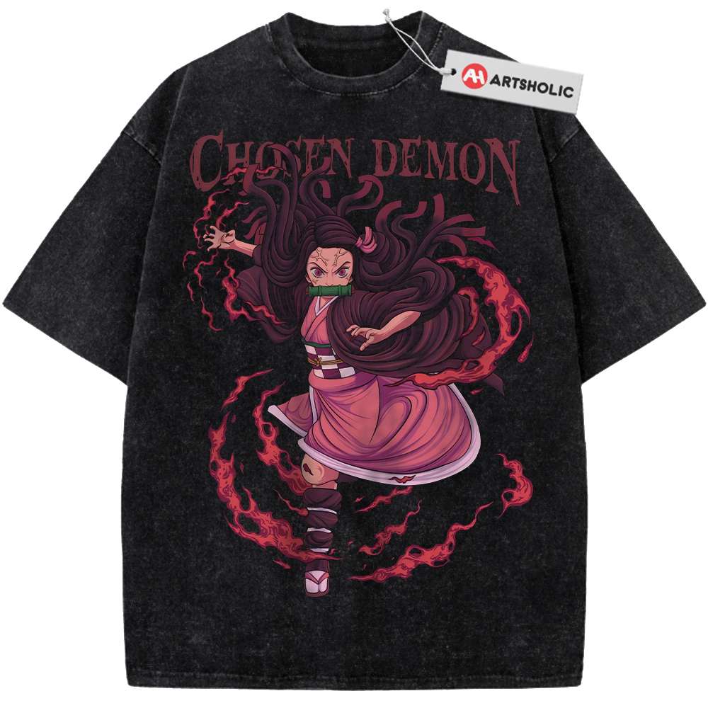 Nezuko Kamado Shirt, Demon Slayer Shirt, Anime Shirt, Vintage T-Shirt