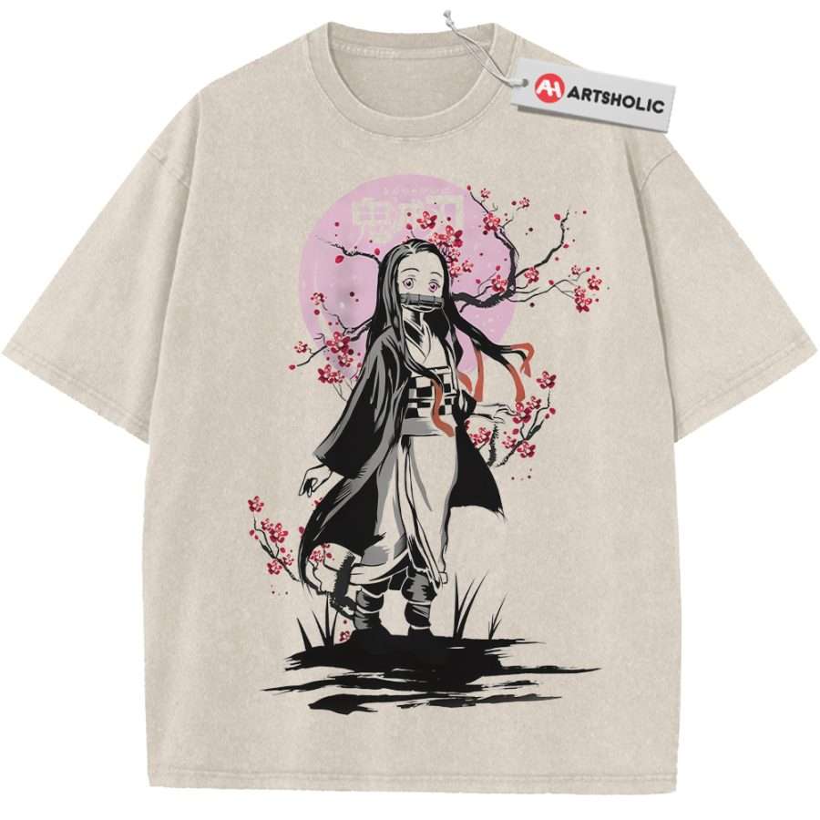 Alternative view of Nezuko Kamado Shirt, Demon Slayer Shirt, Anime Shirt, Vintage T-Shirt