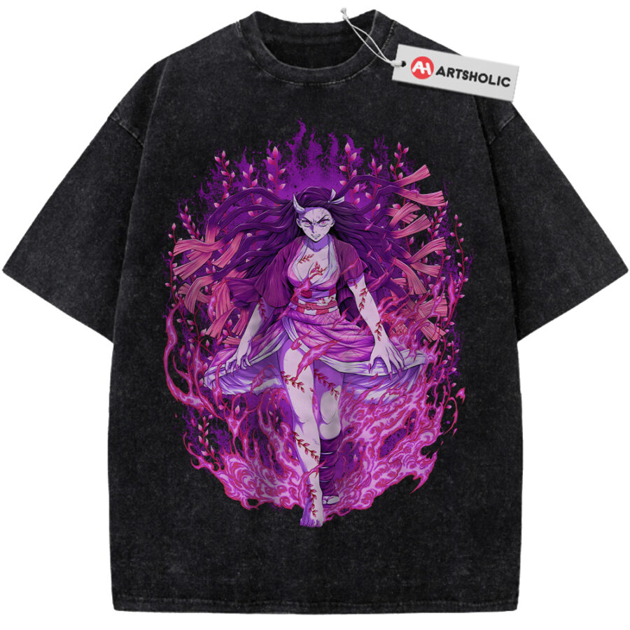 Alternative view of Nezuko Kamado Shirt, Demon Slayer Shirt, Anime Shirt, Vintage T-Shirt