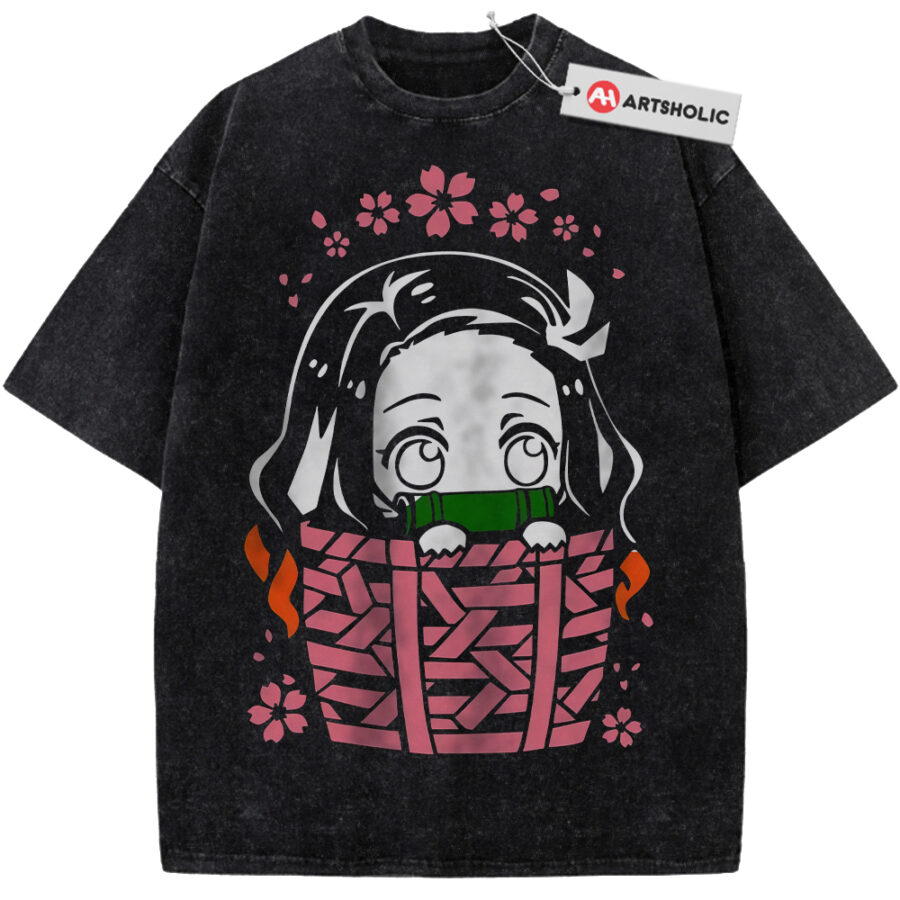 Alternative view of Nezuko Kamado Shirt, Demon Slayer Shirt, Anime Shirt, Vintage T-Shirt