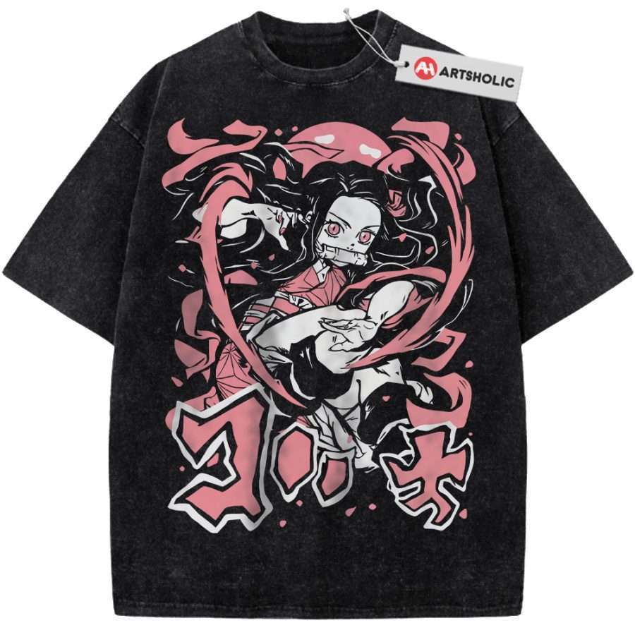 Alternative view of Nezuko Kamado Shirt, Demon Slayer Shirt, Anime Shirt, Vintage Tee