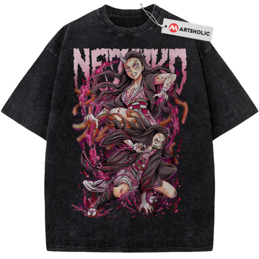 Alternative view of Nezuko Kamado Shirt, Demon Slayer Shirt, Anime Shirt, Vintage Tee