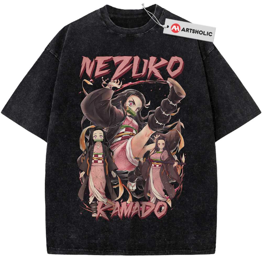 Alternative view of Nezuko Kamado Shirt, Demon Slayer Shirt, Anime Shirt, Vintage Tee