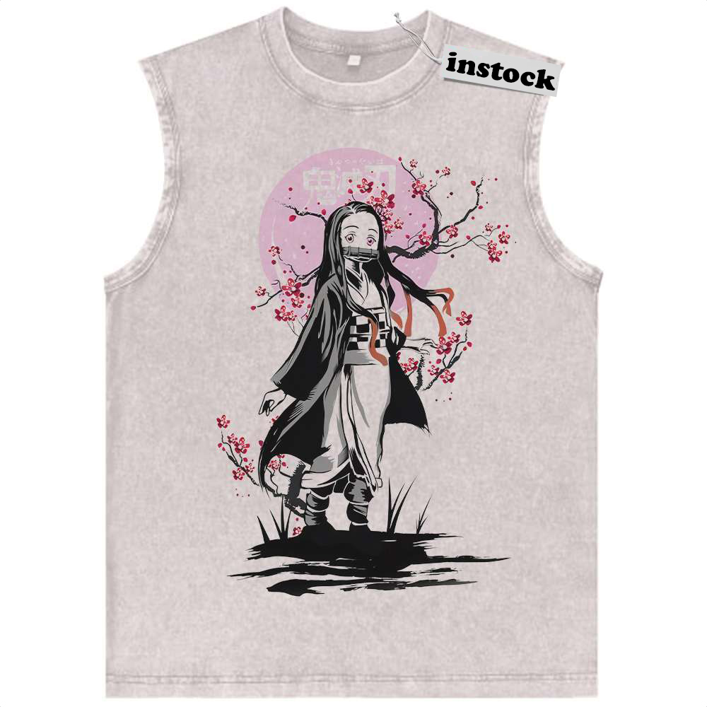 Nezuko Kamado Tank Top, Demon Slayer Tank Top, Anime Tank Top, Vintage Tank Top