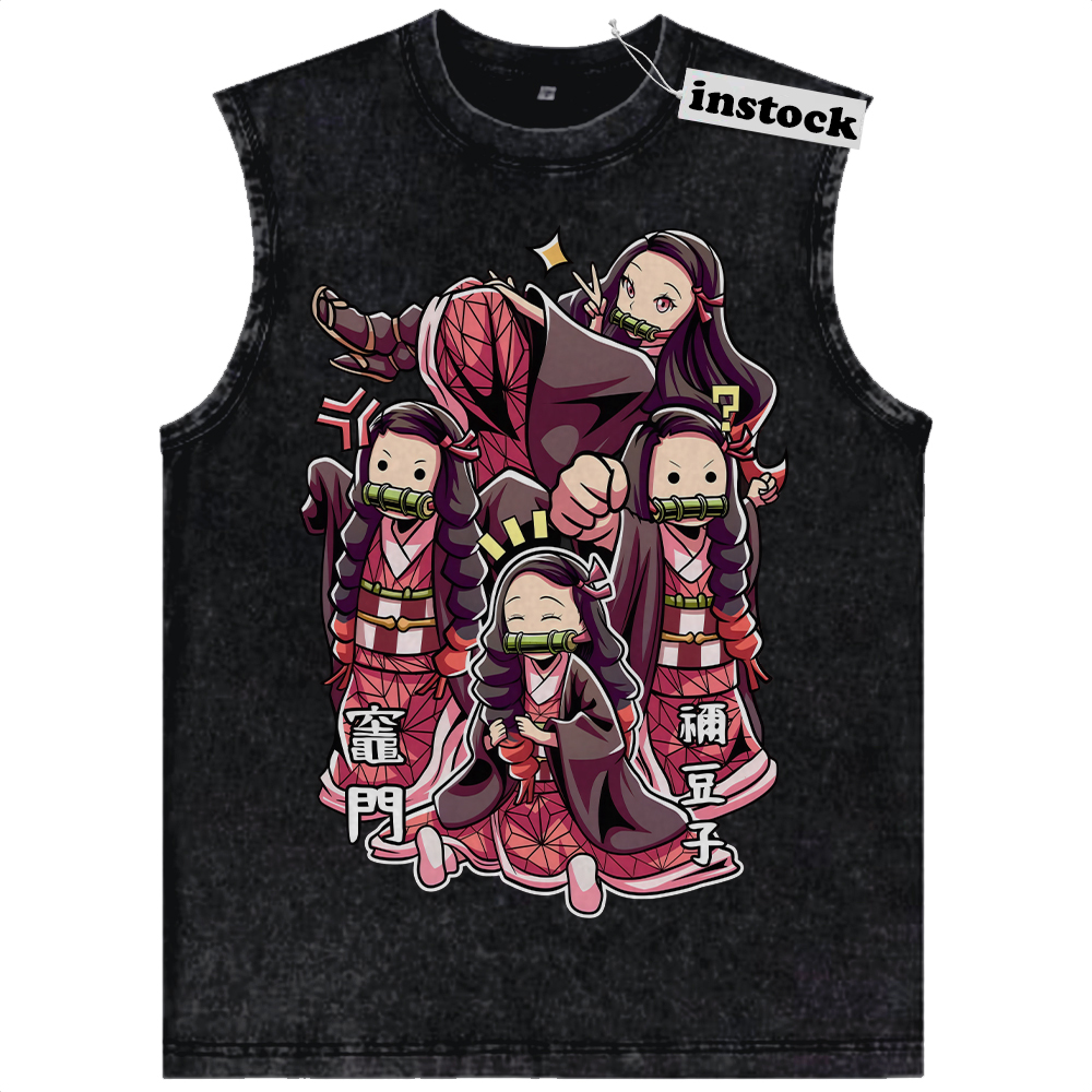 Nezuko Kamado Tank Top, Demon Slayer Tank Top, Anime Tank Top, Vintage Tank Top
