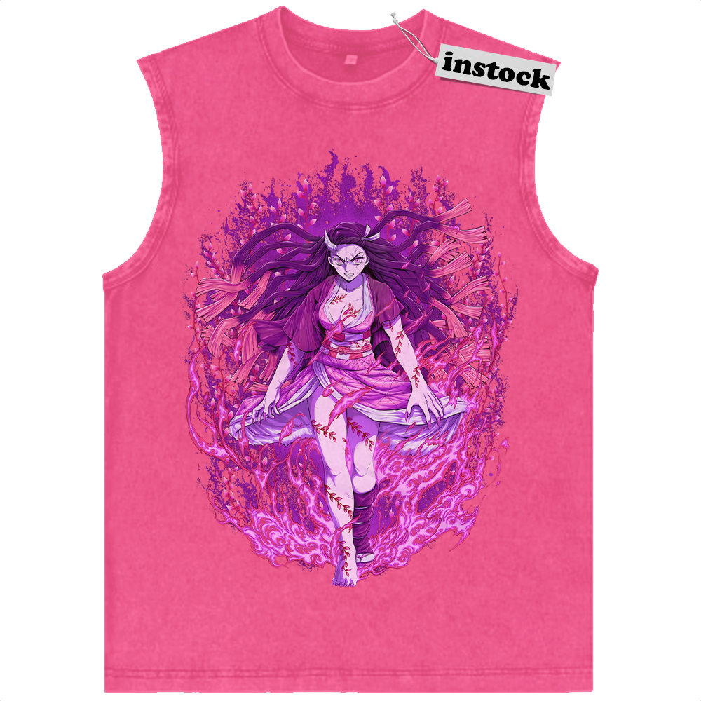 Nezuko Kamado Tank Top, Demon Slayer Tank Top, Anime Tank Top, Vintage Tank Top