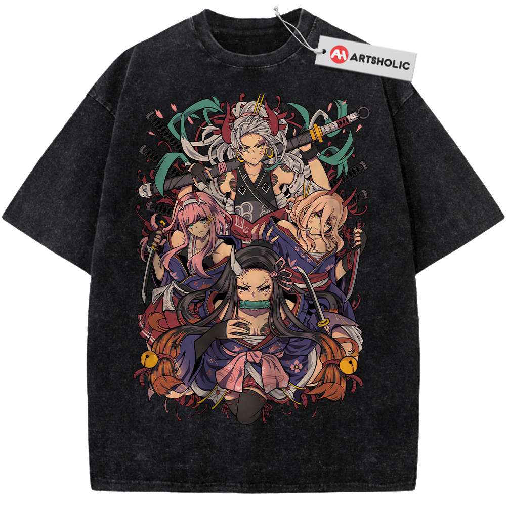 Alternative view of Nezuko Shirt, Zero Two Shirt, Yamato Shirt, Power Shirt, Anime Shirt, Vintage T-Shirt