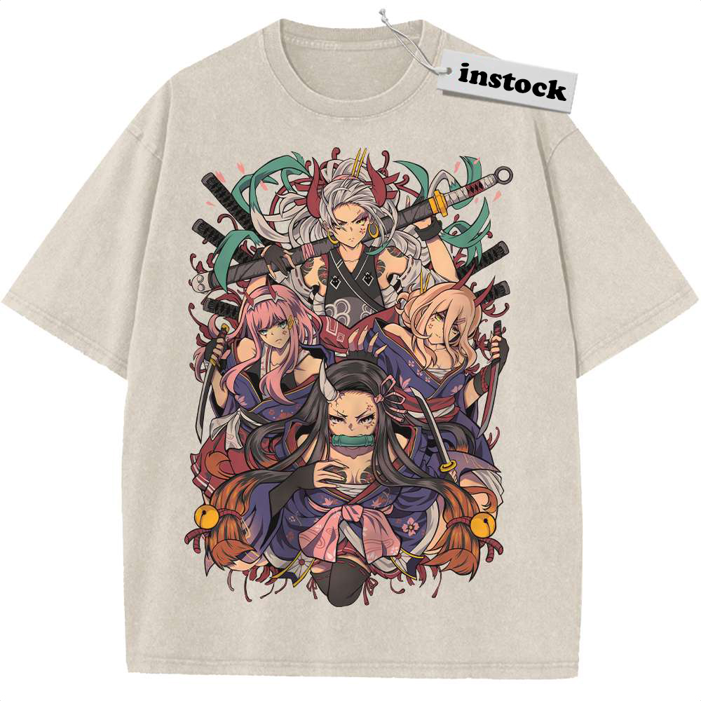 Nezuko Shirt, Zero Two Shirt, Yamato Shirt, Power Shirt, Anime Shirt, Vintage T-Shirt