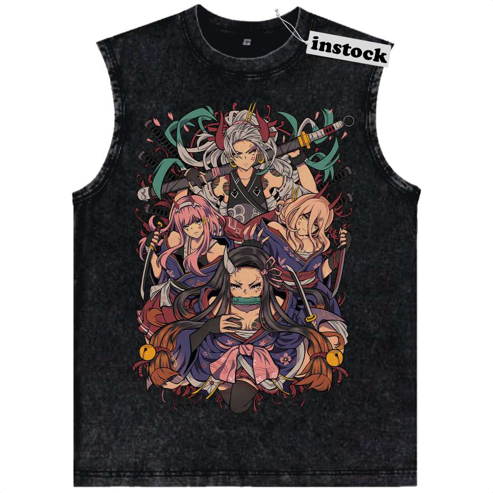 Nezuko Tank Top, Zero Two Tank Top, Yamato Tank Top, Power Tank Top, Anime Tank Top, Vintage Tank Top
