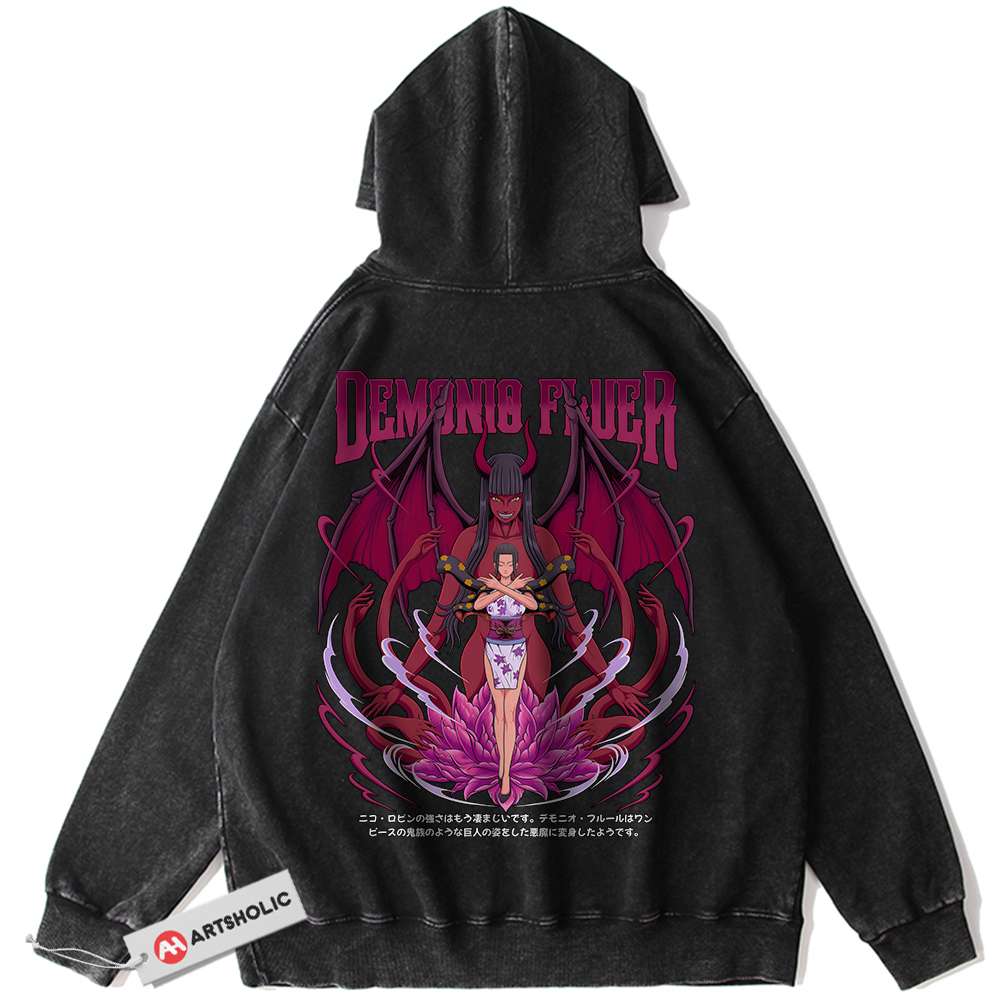 Nico Robin Hoodie, One Piece Hoodie, Anime Hoodie, Vintage Hoodie